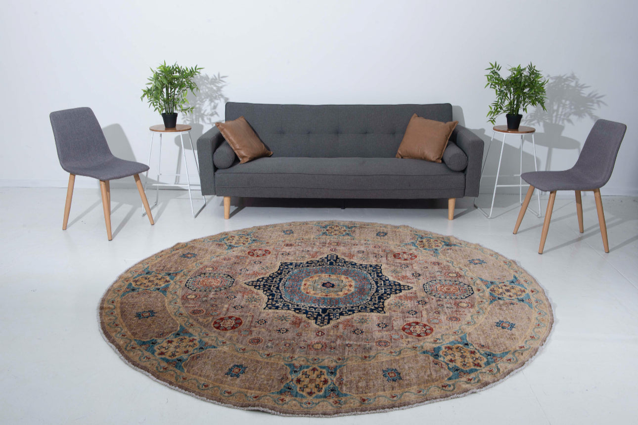 Chobi Round Rug