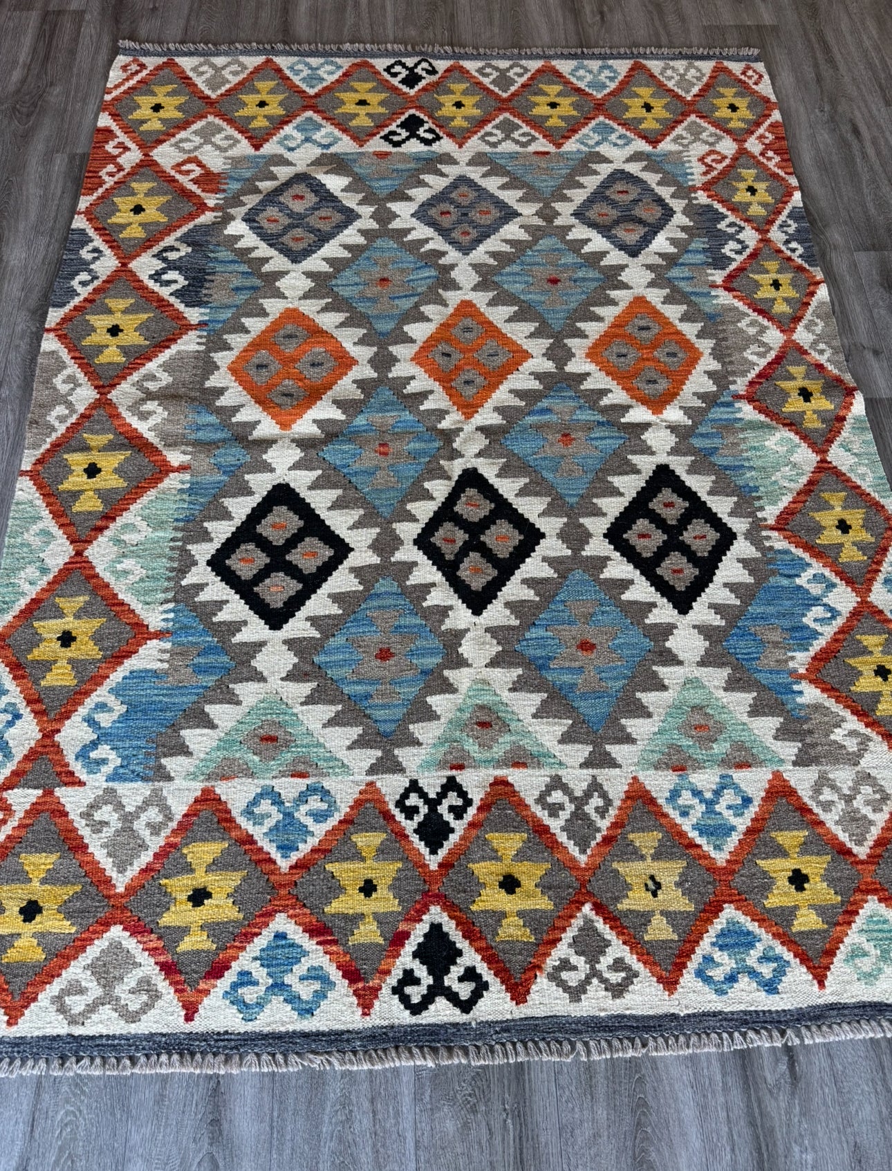 Handmade Afghan Kilim Rug
