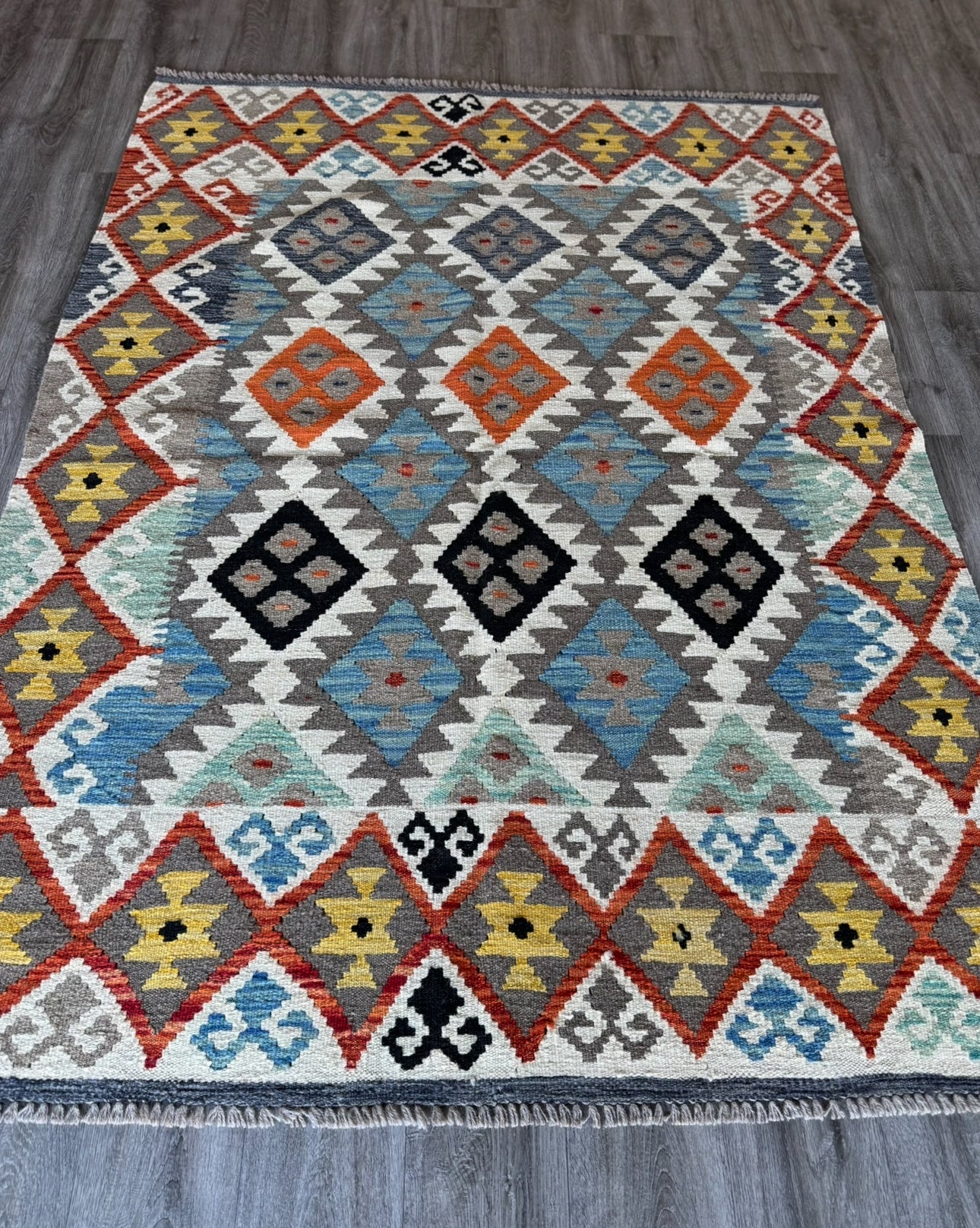 Handmade Afghan Kilim Rug