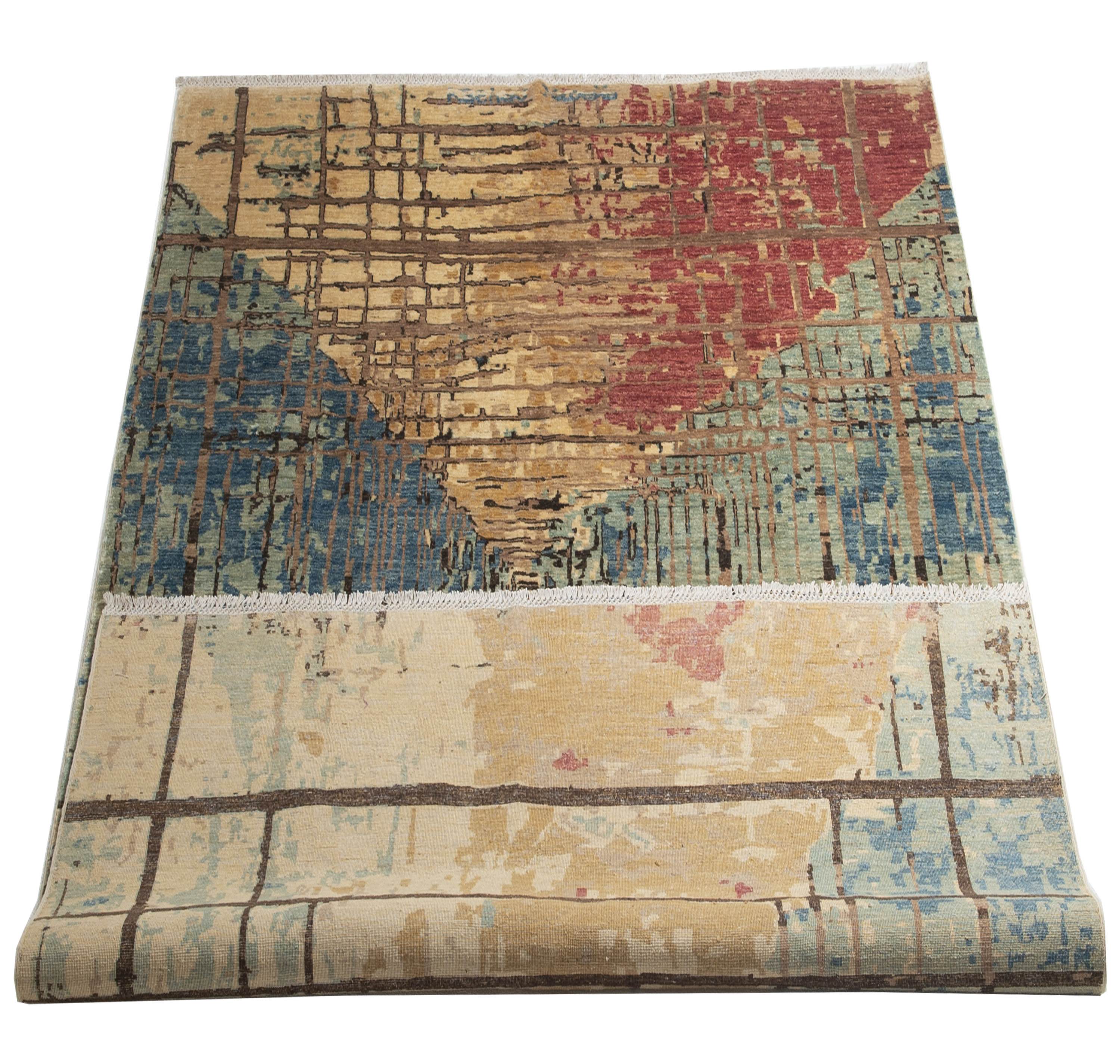 Afghan Handmade Modern Chobi Rug